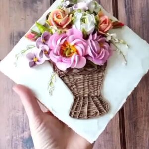 Buchete pe turtă dulce / Картины из зефира на пряниках