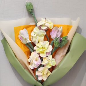 Buchet cascadă cu gladiole / Каскадный букет с гладиолусами (вертикальный)