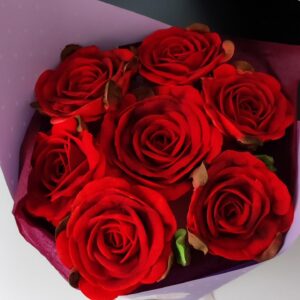 Buchet cu trandafiri rosii mari / Букет больших красных роз