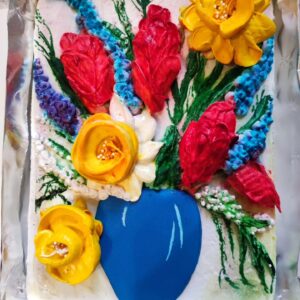 Turtă dulce cu flori din zefir / Имбирный пряник с зефирными цветами