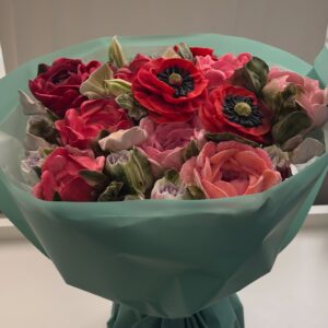 Buchet cu maci, bujori si lalele / Букет с маками, пионами и тюльпанами
